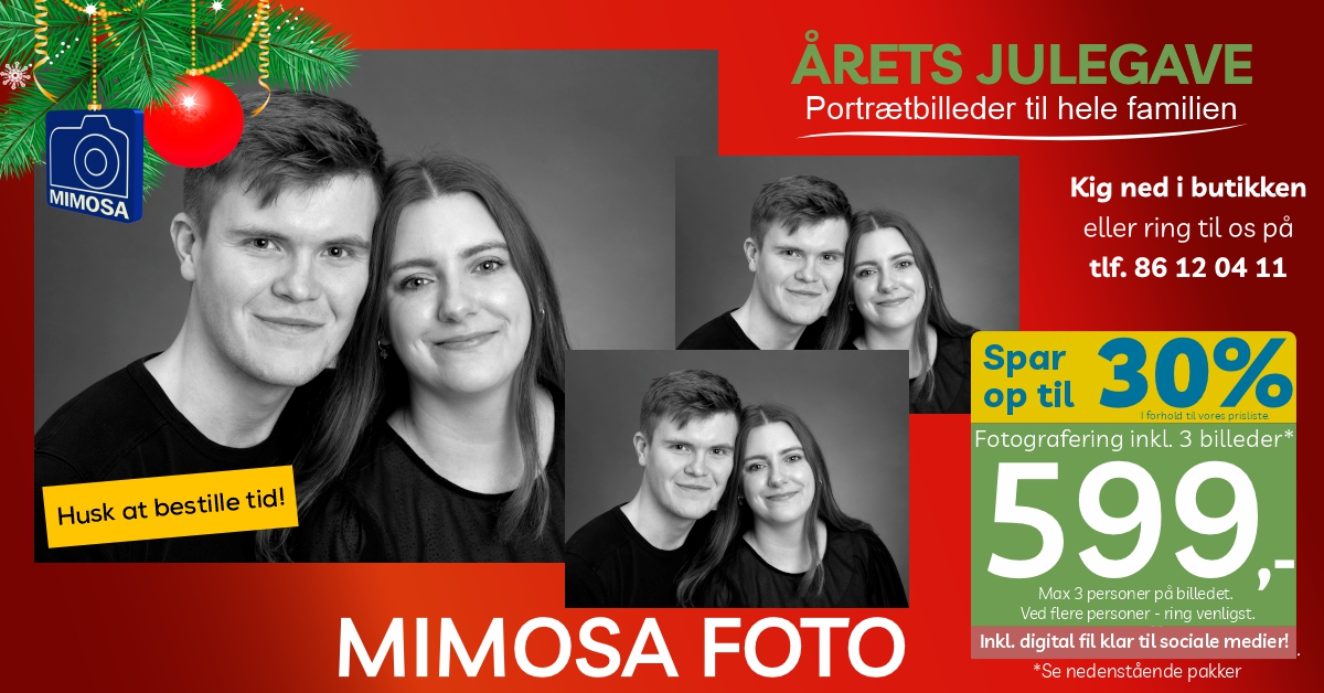 Juleportrætpakke - Portrætfotografering